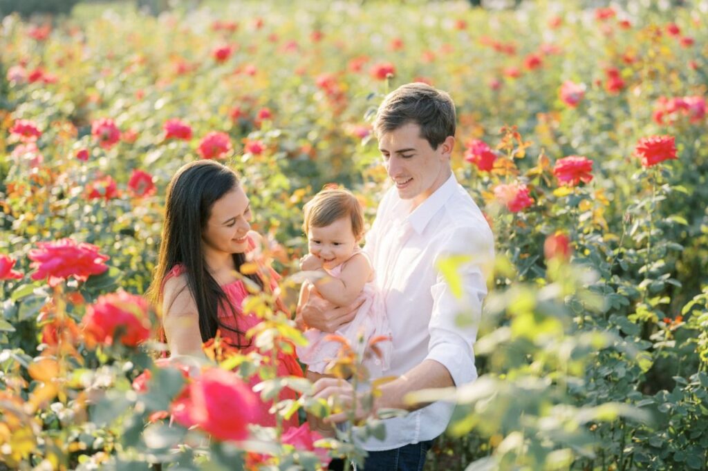 Jessica Foschini, fundadora da Flores de Lis, e sua família